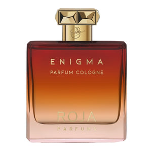 Roja Parfums - Enigma - Parfum Cologne pour Homme edler Flakon in warmen Rot- und Goldtönen mit goldfarbenem Verschluss