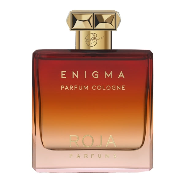 Roja Parfums - Enigma - Parfum Cologne pour Homme edler Flakon in warmen Rot- und Goldtönen mit goldfarbenem Verschluss