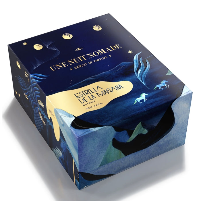 Une Nuit Nomade - Extraits de Voyage - Estrella de la Mañana in edler Geschenkbox mit mystischem, blauem Design