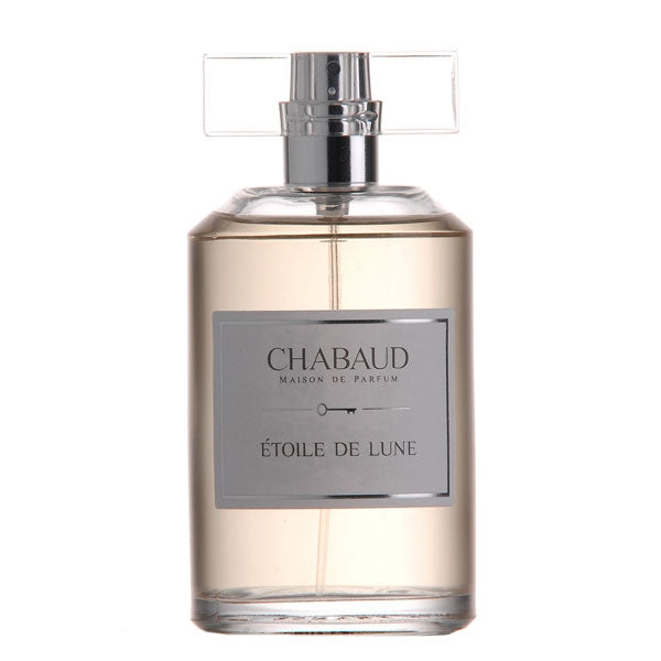 Chabaud - Étoile de Lune Parfumflakon mit transparentem Glas und silbernem Zerstäuber, schlicht und edel gestaltet