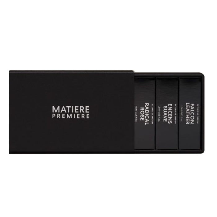 Matière Première - Discovery Set - Extrait mit fünf edlen Duftproben in stilvoller schwarzer Schiebebox
