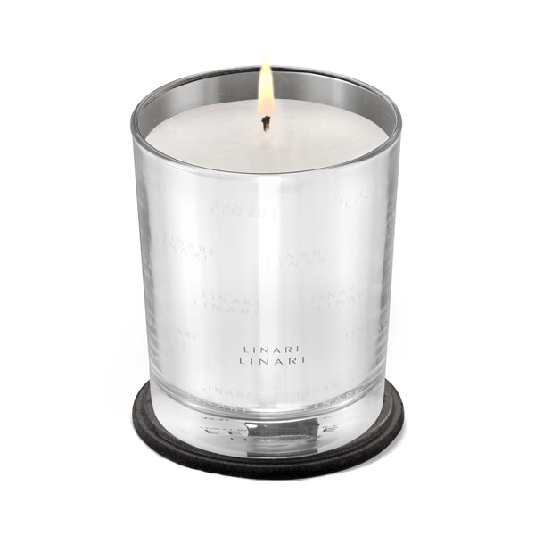 LINARI - Diamond Line - Fenice - Duftkerze in klarem Glas mit dezentem, frischem Maiglöckchen- und Rosenaroma