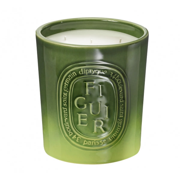 Diptyque - Figuier / Feige - Duftkerze - Indoor/Outdoor mit natürlichem Feigenbaumduft und elegant grünem Keramikbehälter