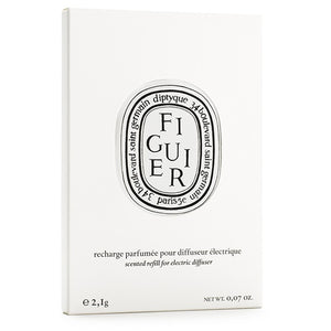 Diptyque - Figuier / Feige - Capsule in schlichter weißer Verpackung mit klassischem ovalem Logo und schwarzer Typografie