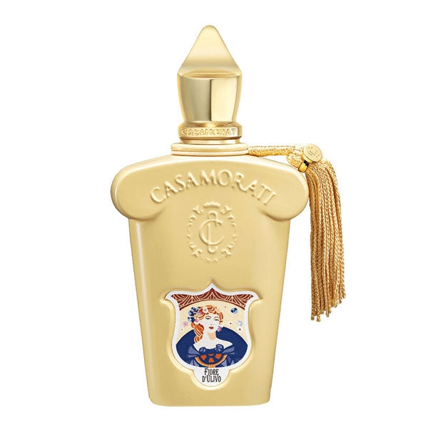 Xerjoff - Casamorati 1888 - Fiore D'Ulivo 30 ML cremefarbener Flakon mit goldener Quaste und kunstvollem Etikett