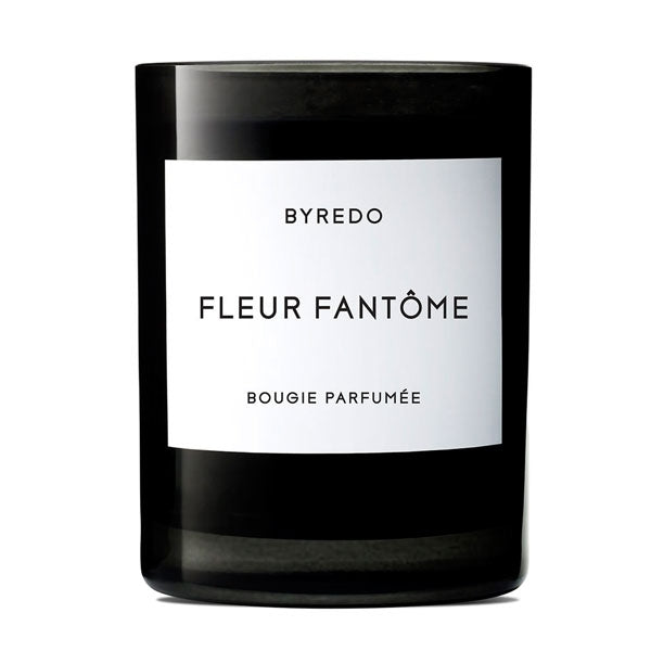 Byredo - Bougie Parfumée - Fleur Fantôme Duftkerze mit frischer Rhabarber- und Veilchennote im edlen schwarzen Glas