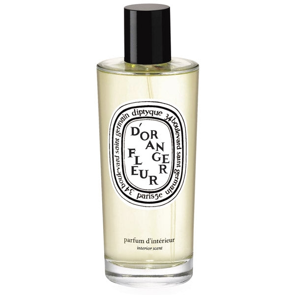 Diptyque - Fleur d'Oranger / Orangenblüte - Raumspray in klarer Flasche mit schwarzem Deckel für sanften Duft im Raum