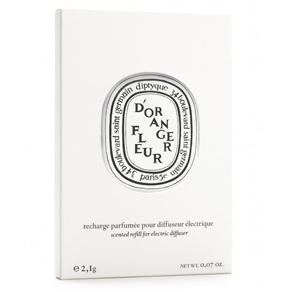 Diptyque - Fleur d'Oranger / Orangenblüte - Capsule in minimalistisch weißer Verpackung mit elegantem schwarz-weißem Logo
