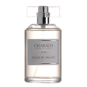 Chabaud - Fleur de Figuier Parfumflakon mit klarem Glas und silbernem Zerstäuber, schlicht und edel gestaltet
