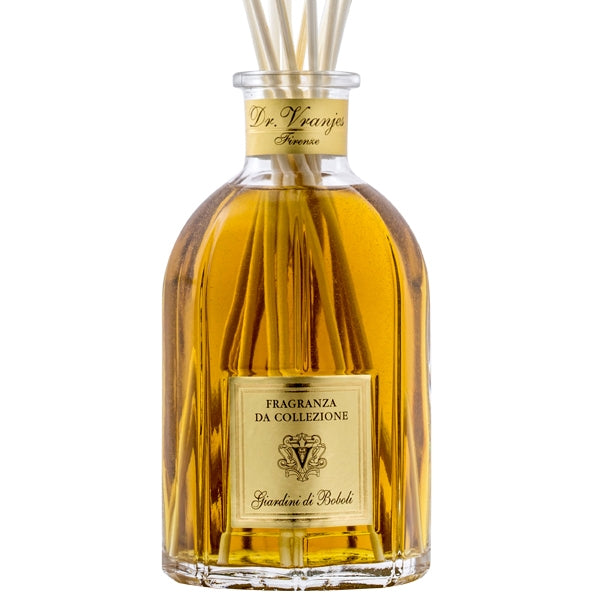 Dr. Vranjes Firenze - Giardino di Boboli - Diffusor mit frischem Duft aus Zitrone, Orangenblüte und grünen Noten in edler Glasflasche