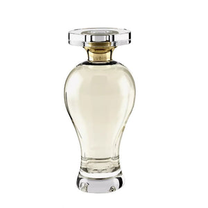 Lubin - Gin Fizz elegante klarflasche mit rundem verschluss und dezenter goldener dekor vor weißem hintergrund