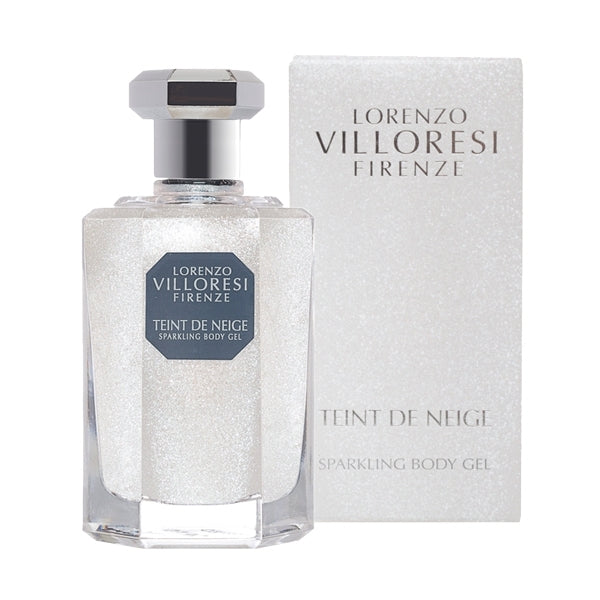 Lorenzo Villoresi - Teint de Neige - Sparkling Body Gel in elegant funkelnder Glasflasche mit passender Verpackung