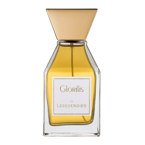 Lesquendieu - Historical Collection - Glorilis zeigt eleganten Flakon mit goldfarbenem Verschluss und klarer Beschriftung
