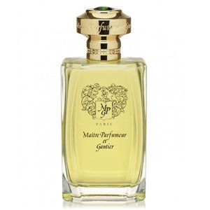 Maître Parfumeur et Gantier - Grain de Plaisir eleganter Flakon mit goldfarbenem Verschluss und feinem Emblem auf hellem Hintergrund
