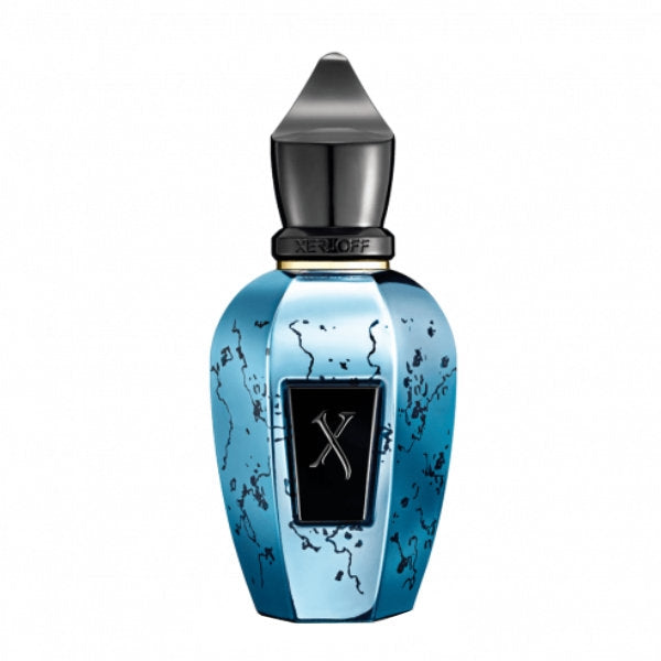 Xerjoff - Blends - Groove Xcape präsentiert blauen Flakon mit schwarzem Verschluss und elegant geformtem Design