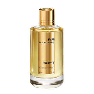 Mancera - Holidays Eau de Parfum in elegantem Goldflakon mit hochwertiger, klarer Optik und luxuriösem Design