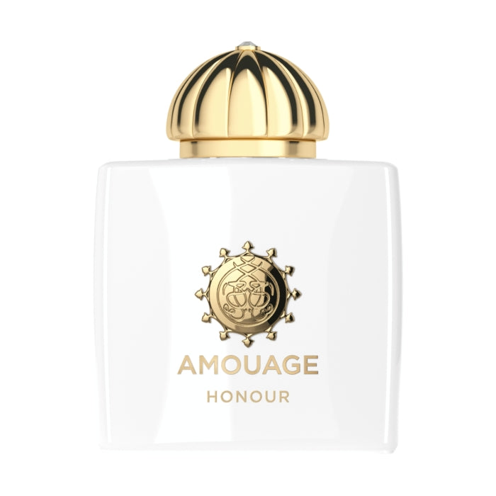 Amouage - Honour Woman Parfumflakon in glänzendem Weiß mit goldfarbenem Deckel und edlem Markenemblem