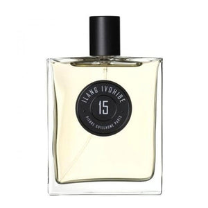 Pierre Guillaume - Ilang Ivohibe No.15 Parfumflakon mit hellem Inhalt und schwarzem Verschluss vor weißem Hintergrund