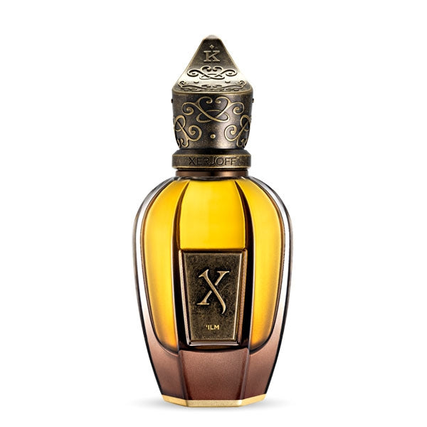 Xerjoff - K Collection - 'Ilm Parfumflakon mit warmen Gold- und Bronzetönen und kunstvoll verziertem Verschluss