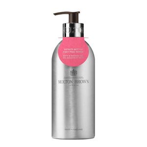 Molton Brown - Fiery Pink Pepper Bath & Shower Gel - Infinite Bottle im eleganten recycelten Aluminiumspender