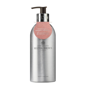 Molton Brown - Heavenly Gingerlily Bath & Shower Gel - Infinite Bottle mit weiß-blumigem Duft in edler nachfüllbarer Edelstahlflasche