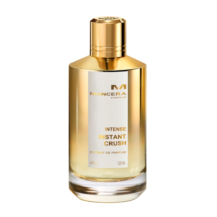 Mancera - Intense Instant Crush Parfumflakon mit goldenem Design und markanter, intensiver Duftkomposition