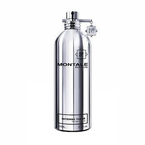 Montale - Intense Tiare Flakon in spiegelndem Silber mit klarer Typografie und elegantem Design vor weißem Hintergrund
