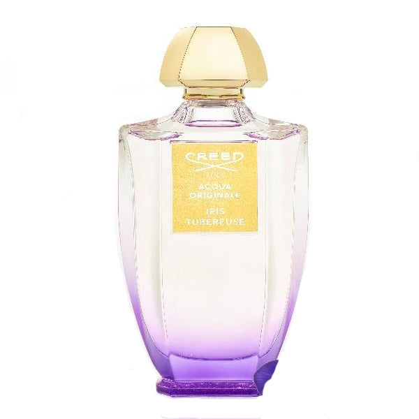 Creed - Acqua Originale - Iris Tubéreuse Parfumflakon mit zartem Violettverlauf und goldenem Deckel edel gestaltet