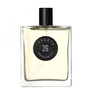 Pierre Guillaume - Isparta No. 26 Parfumflakon mit klarem Glas und schlichtem schwarzem Etikett in moderner Form