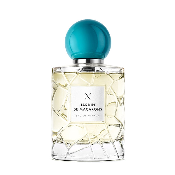 Les Sœurs de Noé - Jardin de Macarons Parfumflakon mit markant facettiertem Glas und türkisfarbenem kugelförmigem Verschluss