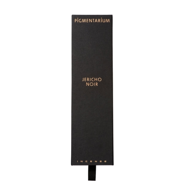 Pigmentarium - Räucherstäbchen - Jericho Noir elegante schwarze Verpackung mit goldenem Schriftzug und praktischem Zugband