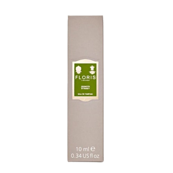 Floris - Jermyn Street Papierverpackung in Beige mit zitronengrüner Etikette und minimalistischer Gestaltung