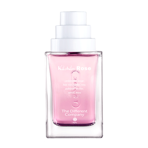 The Different Company - L'Esprit Cologne - Kâshân Rose Parfumflakon mit klarem Glas und zartrosa Inhalt edel gestaltet