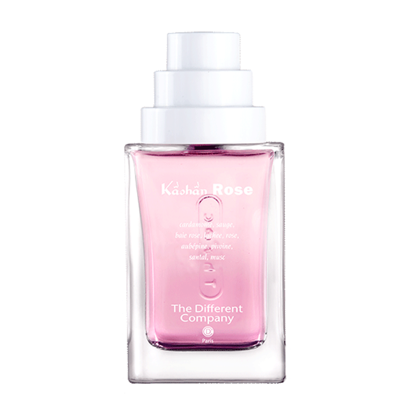 The Different Company - L'Esprit Cologne - Kâshân Rose Parfumflakon mit klarem Glas und zartrosa Inhalt edel gestaltet