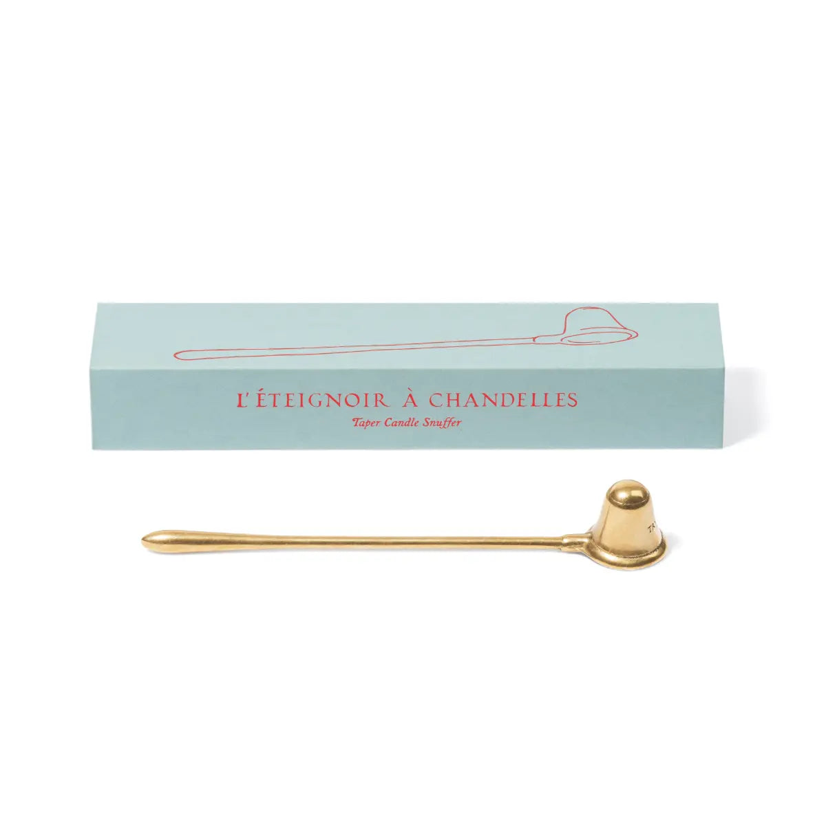 Trudon - Kerzenlöscher aus massivem Messing mit langem Stil, elegante Lösung zum sicheren Ausblasen von Kerzenflammen