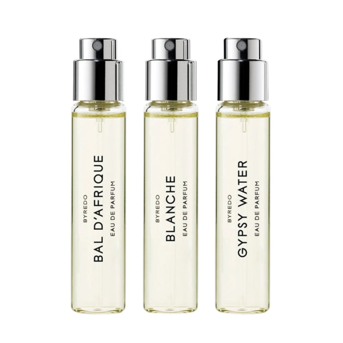 Byredo - La Sélection Nomade - Discovery Set mit drei Duftproben in klarem Design und edlem Parfumfinish