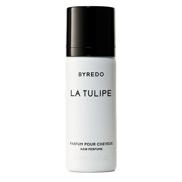 Byredo - La Tulipe - Hair Perfume in minimalistischer weißer Flasche mit schwarzem Deckel für duftendes Haar