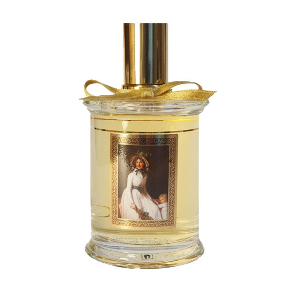 Parfums MDCI Paris - Masterpiece Collection - L'Aimée Parfumflakon mit elegantem Bildmotiv und goldfarbenem Verschluss