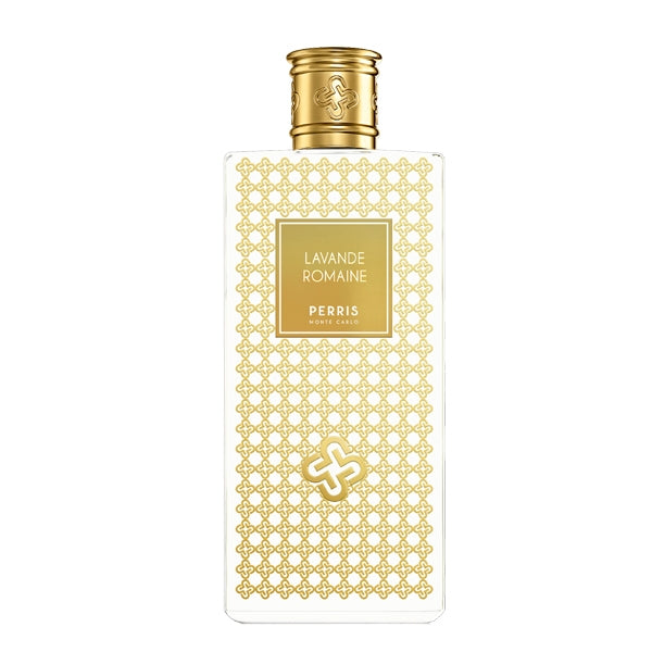 Perris Monte Carlo - Collection de Grasse - Lavande Romaine Parfumflakon mit goldfarbenem filigranem Muster und elegantem Verschluss