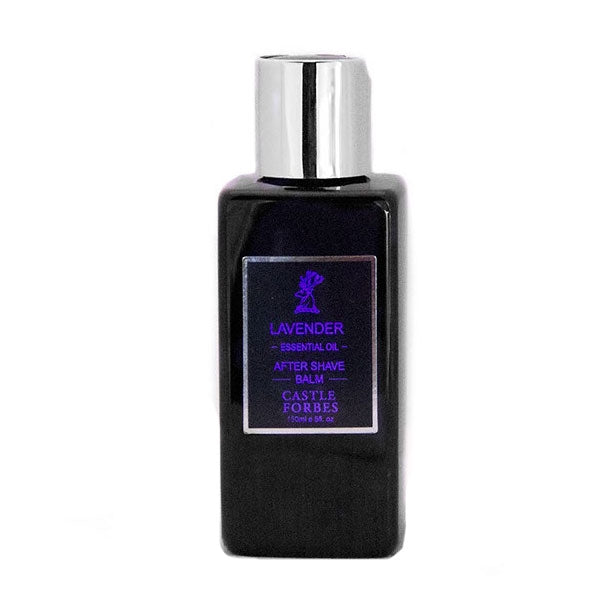 Castle Forbes - Lavender After Shave Balm in schwarzer Flasche für sanfte Pflege und Beruhigung nach der Rasur