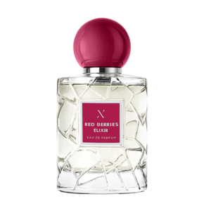 Les Sœurs de Noé - Private Ruby Collection - Red Berries Elixir edler Flakon mit glänzendem roten Verschluss auf weißem Hintergrund