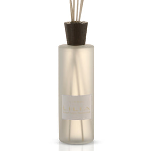 LINARI - Lilia - Diffusor mit stilvoller mattierter Flasche, Holzverschluss und frischem Bouquet aus Bergamotte