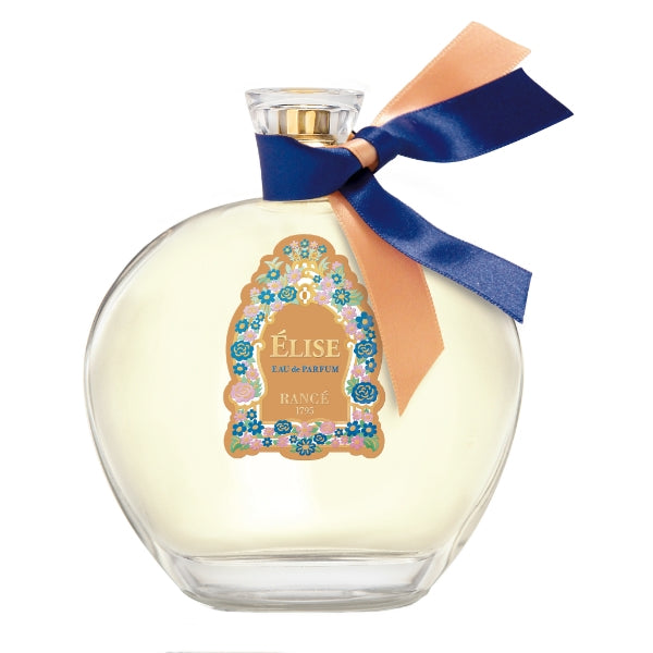 Rancé 1795 - Collection Impériale pour Femme - Élise Parfumflakon mit rundem Glas und farblich abgestimmter Schleife elegant präsentiert