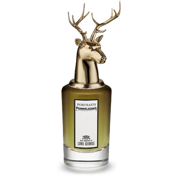 Penhaligon's - Portraits - The Tragedy of Lord George Parfümflakon mit goldenem Hirschkopf und grünem Glaskörper