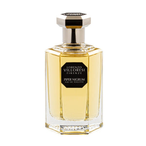 Lorenzo Villoresi - Piper Nigrum Eau de Toilette in klarer facettierter Glasflasche mit schwarzem Etikett und silbernem Verschluss