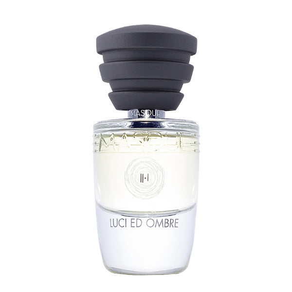 Masque Fragranze - Act II-I - Luci ed Ombre Parfumflakon mit klarem Glas und schwarz-matten Deckel im modernen Design