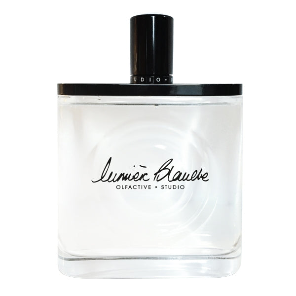 Olfactive Studio - Lumière Blanche klarer Flakon mit schwarz glänzendem Verschluss und filigranem Schriftzug