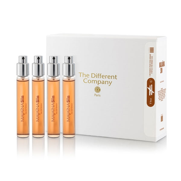 The Different Company - MajaïnaSin - Travelset Refill mit vier handlichen Flakons und praktischer Aufbewahrungsbox für unterwegs