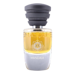 Masque Milano - Act II-II - Mandala Parfumflakon mit zweifarbigem Glas und markantem schwarzem Verschluss in elegantem Design