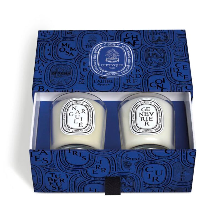 Diptyque - Mini Kerzen Set - Limited mit zwei Duftkerzen in elegantem blauen Geschenkboxdesign